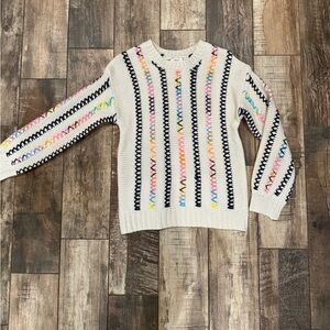 NWT WILLOW & ROOT COLOR POP STITCH PULLOVER SIZE LARGE